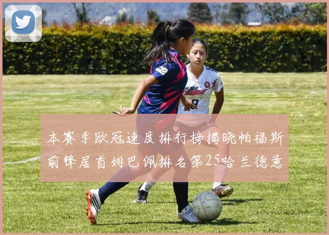 本赛季欧冠速度排行榜揭晓帕福斯前锋居首姆巴佩排名第25哈兰德意外落百名之外